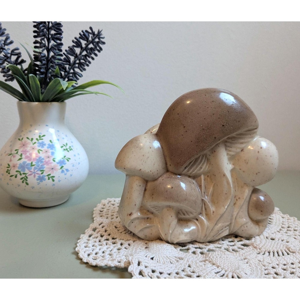 Vintage JANOC Ceramic Mushroom Napkin Holder Woodland Cottagecore Kitchen